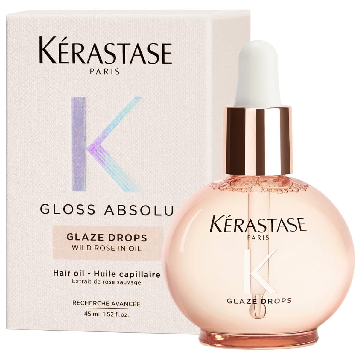 Kerastase Gloss Absolu Glaze Drops Nabłyszczający Olejek do Długich Włosów z Tendencją do Puszenia się 45ml
