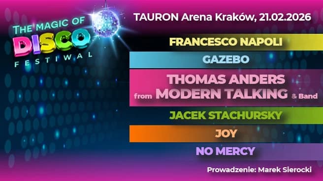 Magic of Disco: Francesco Napoli, Joy, Jacek Stachursky, Dr Alban i Thomas Anders from Modern Talking
