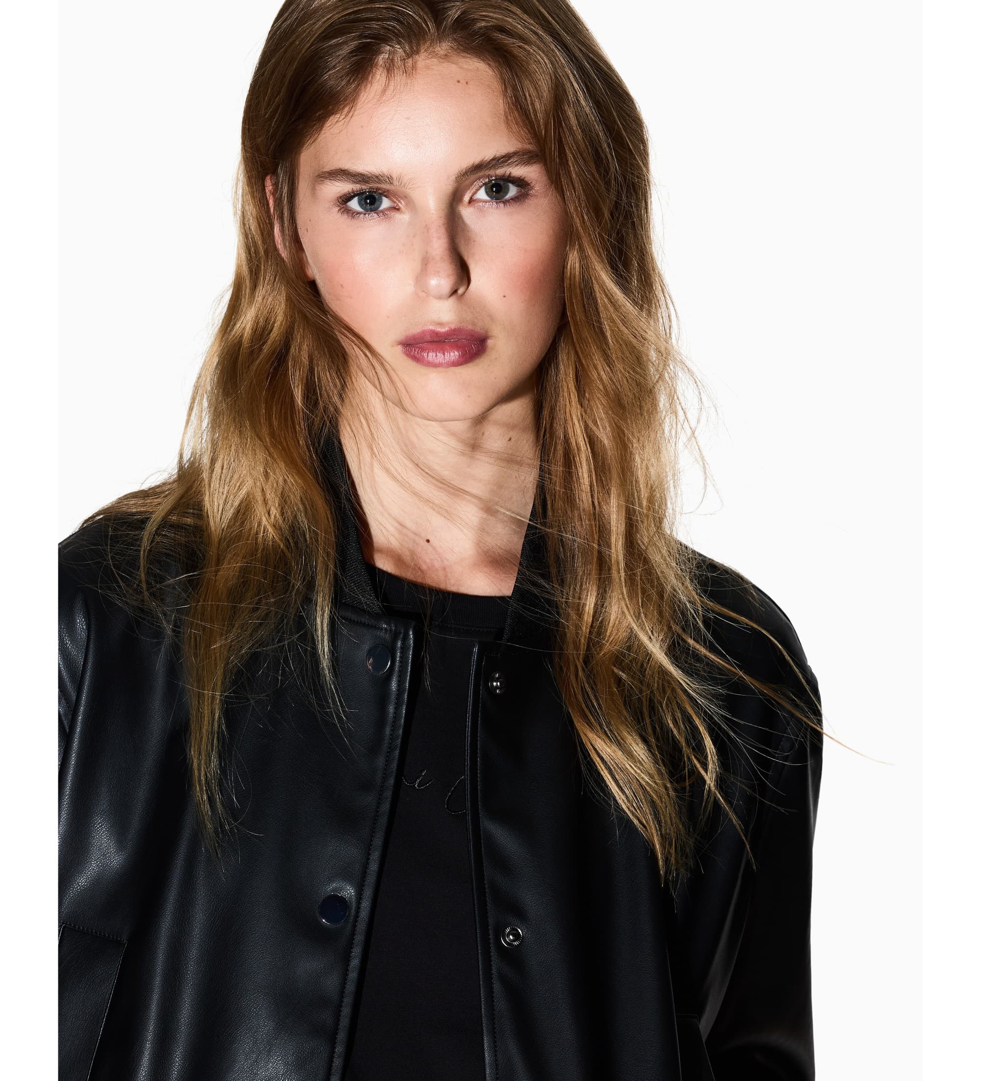 A|X Armani Exchange dla kobiet. XW001432AF16618UC001 Czarny klips do kurtki (XL), Zwykły, Poliester