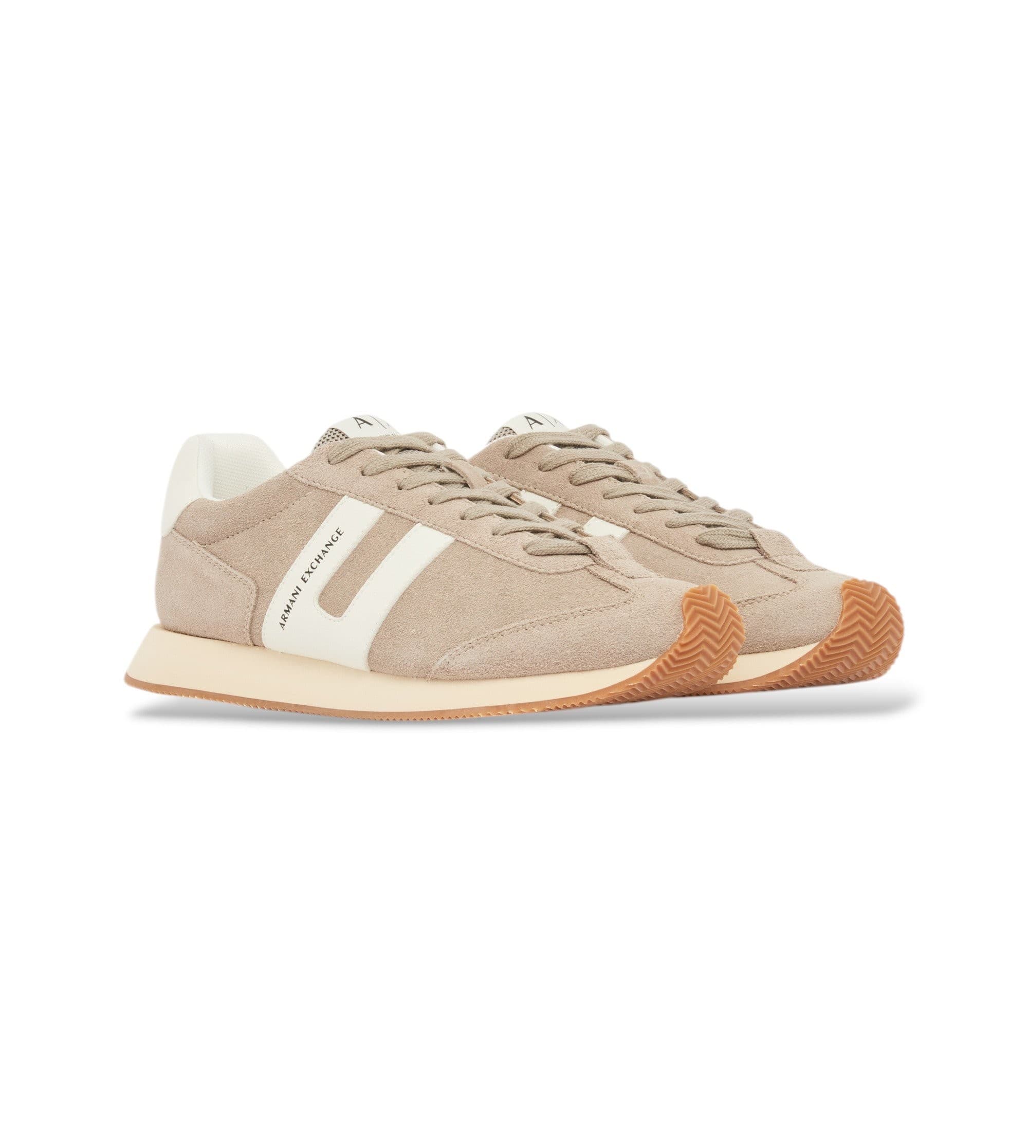 A|X Armani Exchange dla m??czyzn. XM002689AF17447M1316 Sneakersy Barcelona w kolorze beżowym (40), Mapa, Smycze, Zwykły, Zielony