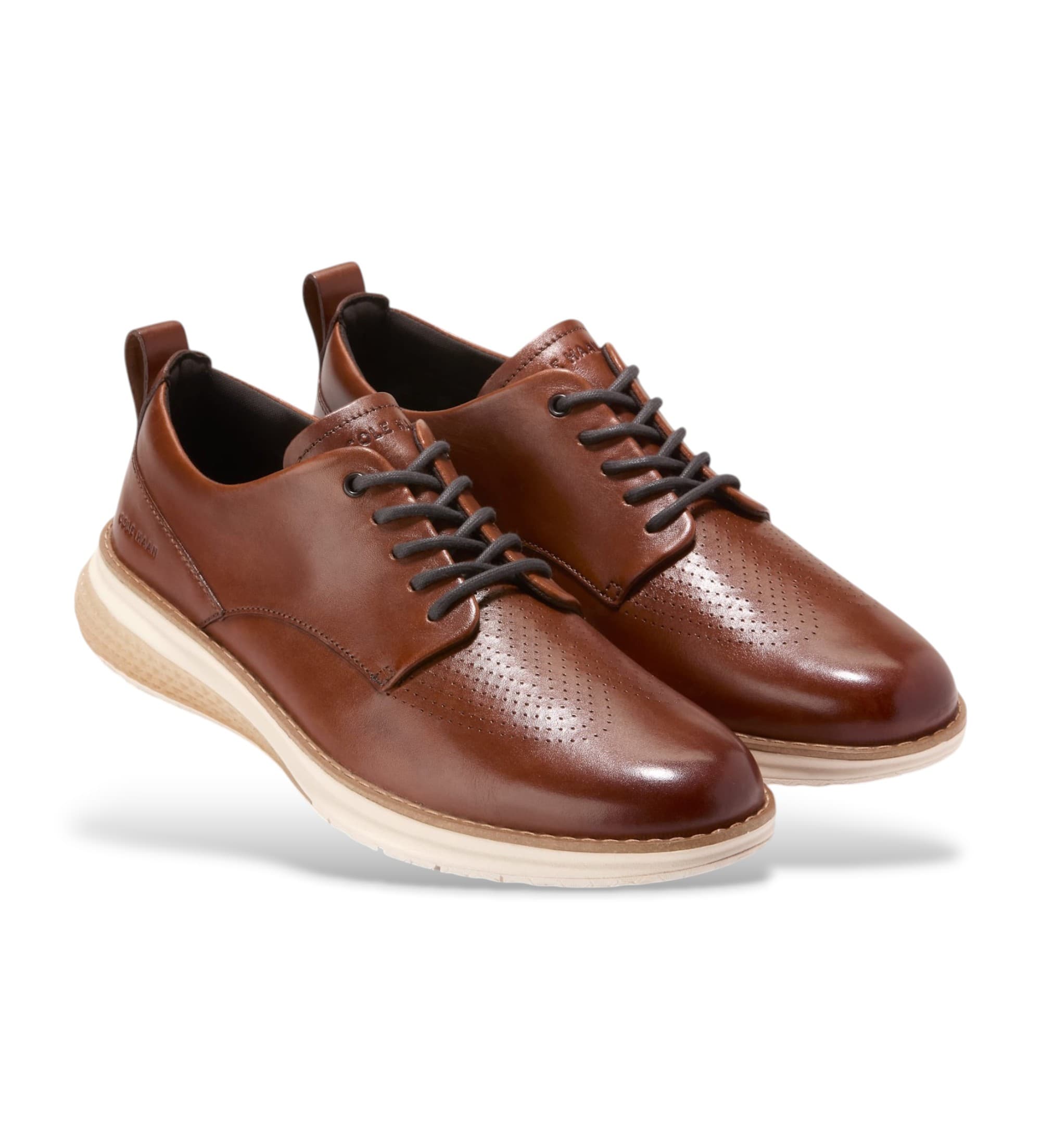 Cole Haan dla m??czyzn. C40491 Skórzane loafersy Energyweave Oxfords brązowe (43), Skóra, Brązowy, Mapa, Smycze, Zwyk