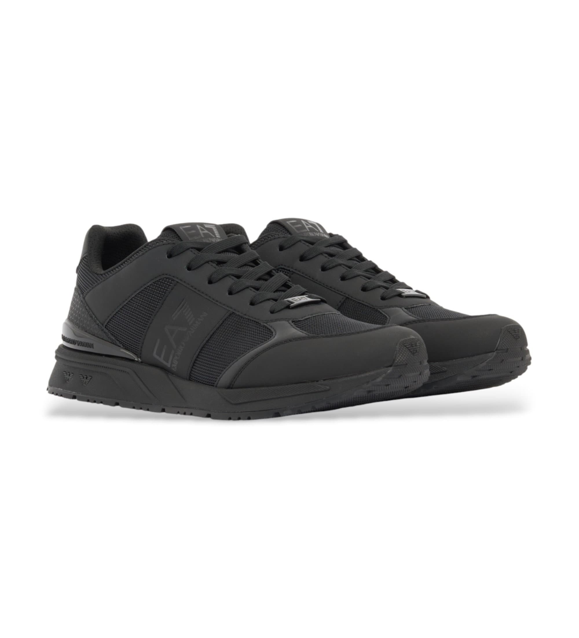 EA7 uniseks. 7X000656_AF13550 Buty sportowe Black&White Evo czarne (36), Czarny, Mapa, Smycze, Zwykły