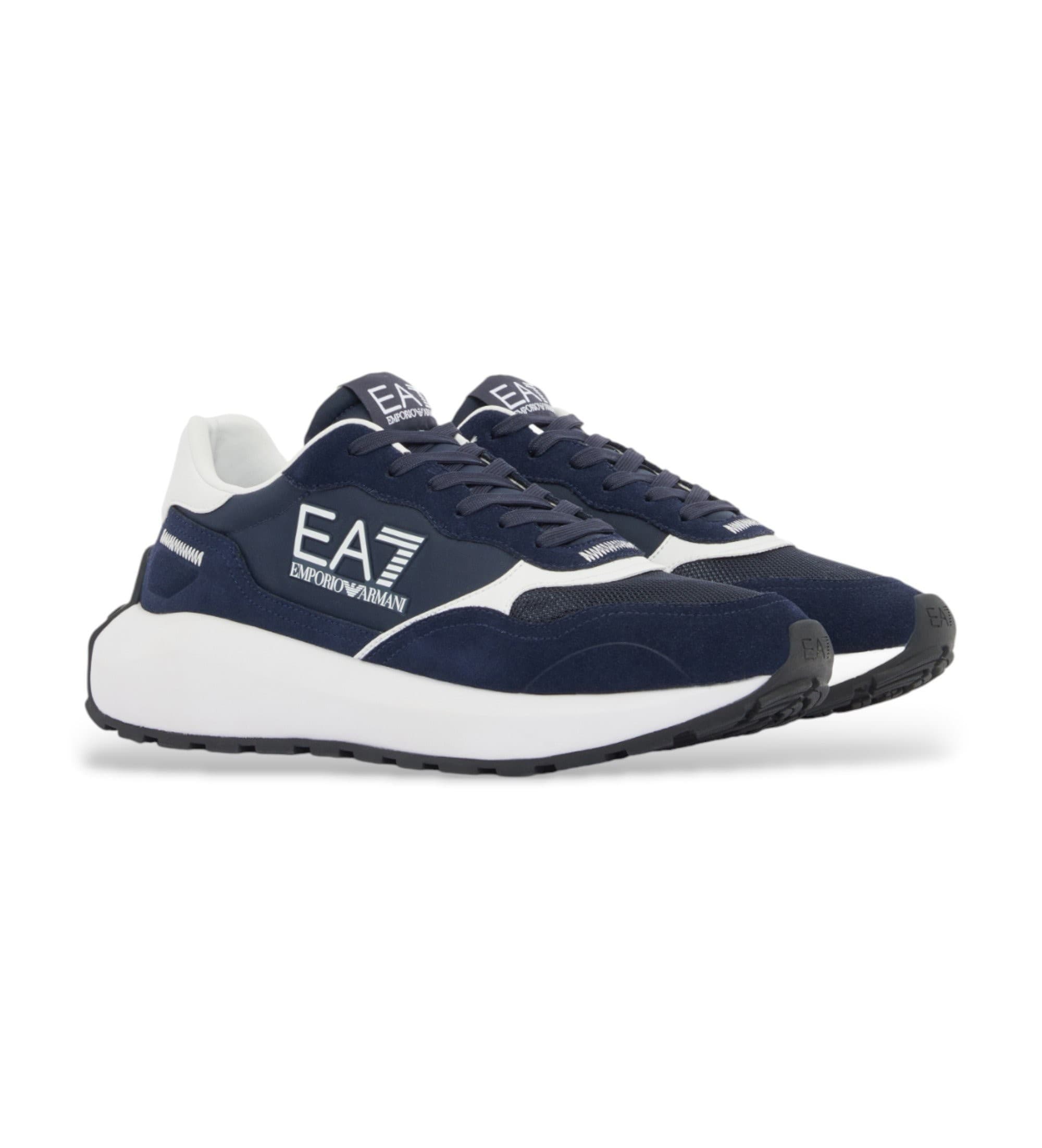 EA7 uniseks. 7X000341_AF18616 Buty treningowe Wader navy (42 2/3), Niebieski, Mapa, Smycze, Deportivo