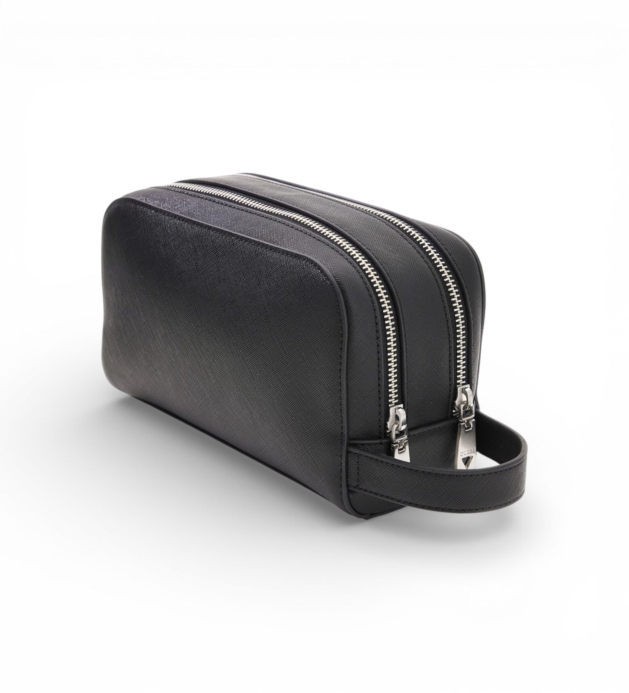 Guess dla m??czyzn. PMMISAP6161 Torba toaletowa Milano czarna (OSFA), Czarny, Zwykły, Poliuretan