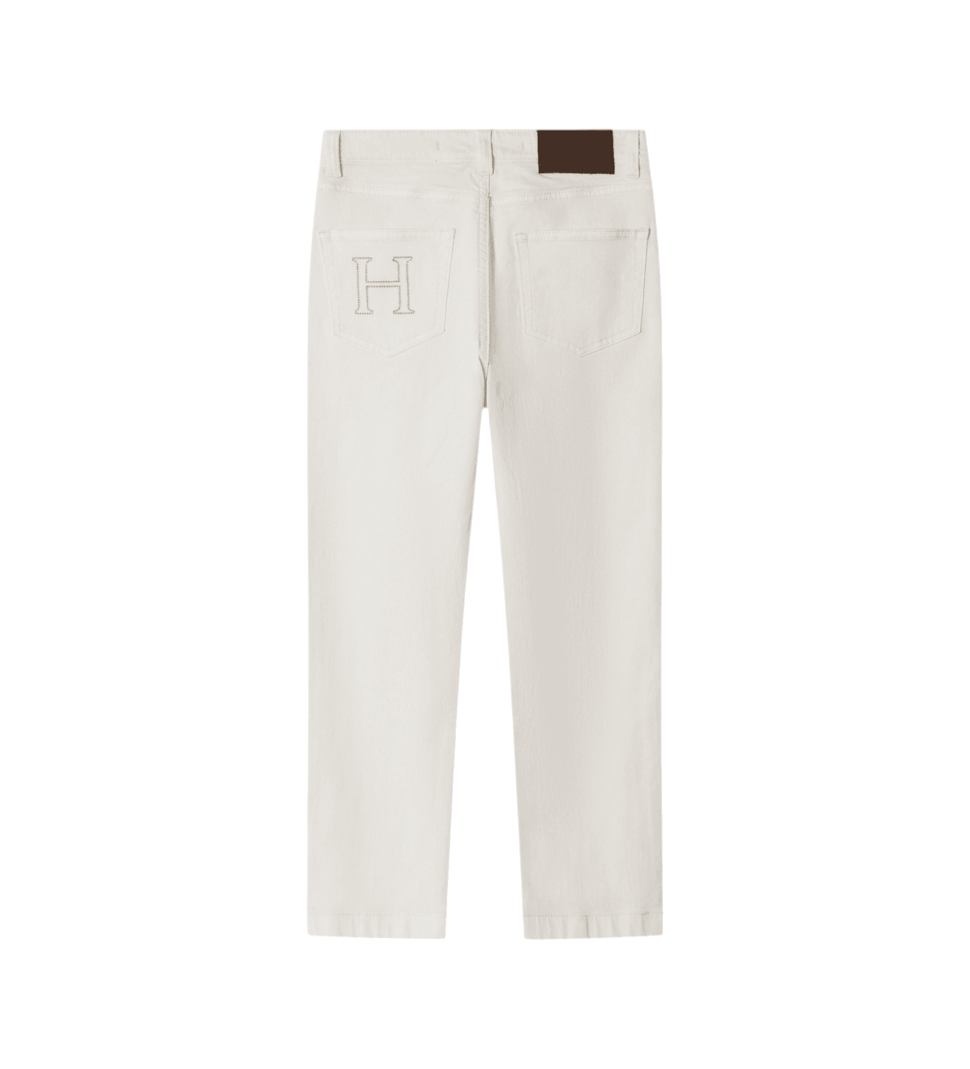 Hackett London dla ch?opca. HK2100009 Spodnie Relax Fit Ecru Wash białe (7años= 122cm), Biały, Zwykły, Bawełna, moda dzi