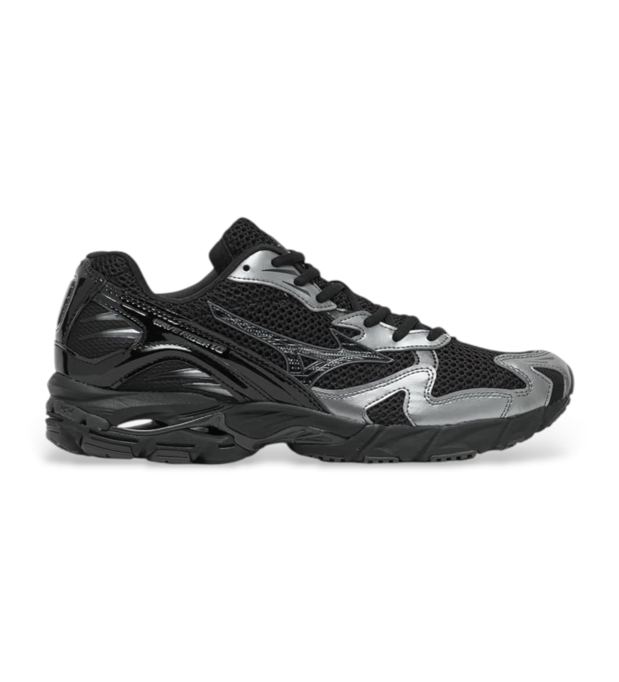 Mizuno uniseks. D1GA2616 Trenerzy Wave Rider 10 czarny (42), Mapa, Smycze, Zwykły