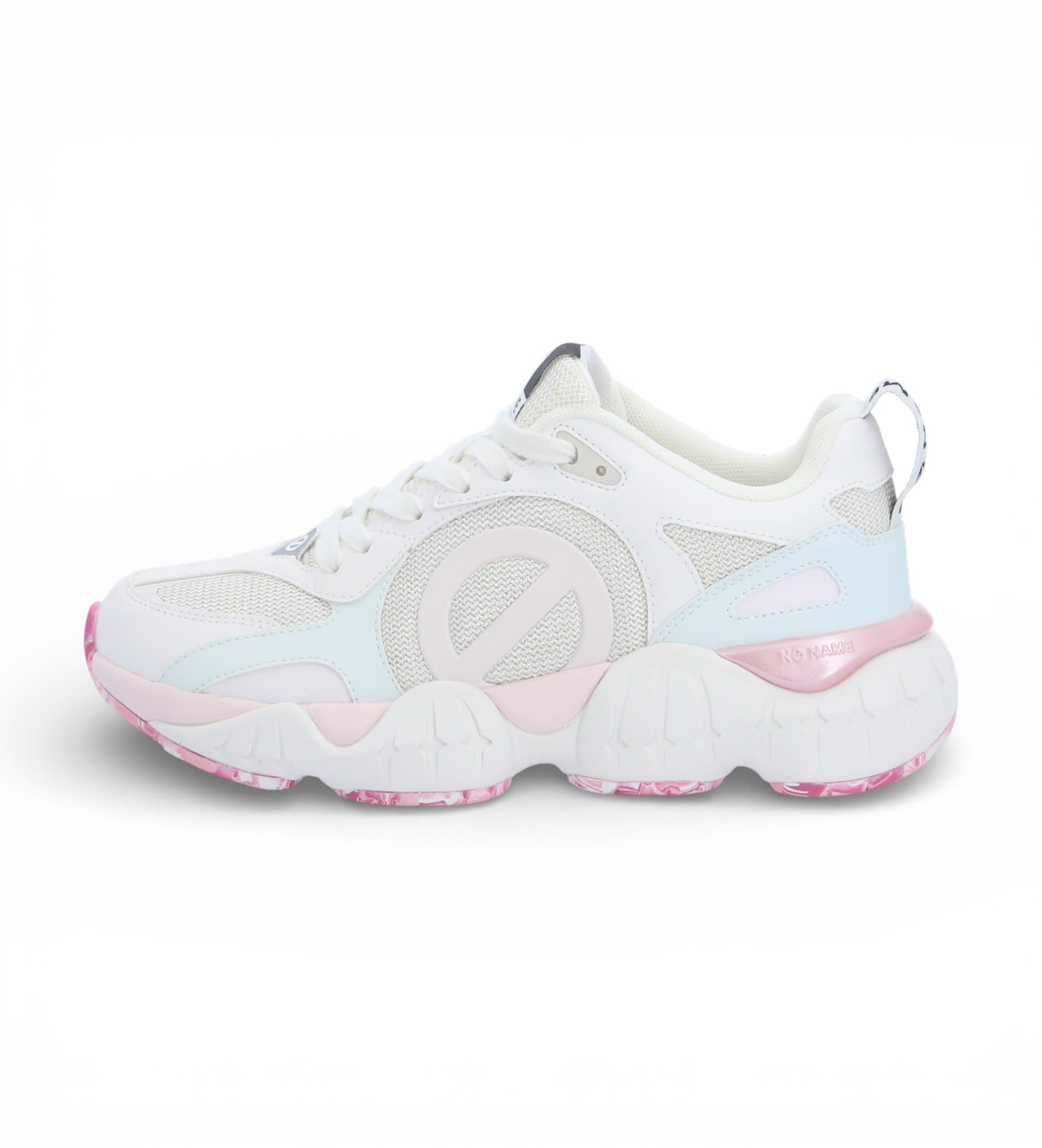 NO NAME dla kobiet. PNVKKND Trenerzy Krazee Runner biały, różowy (38), 3 do 5 cm, Smycze, Zwykły, Rosa