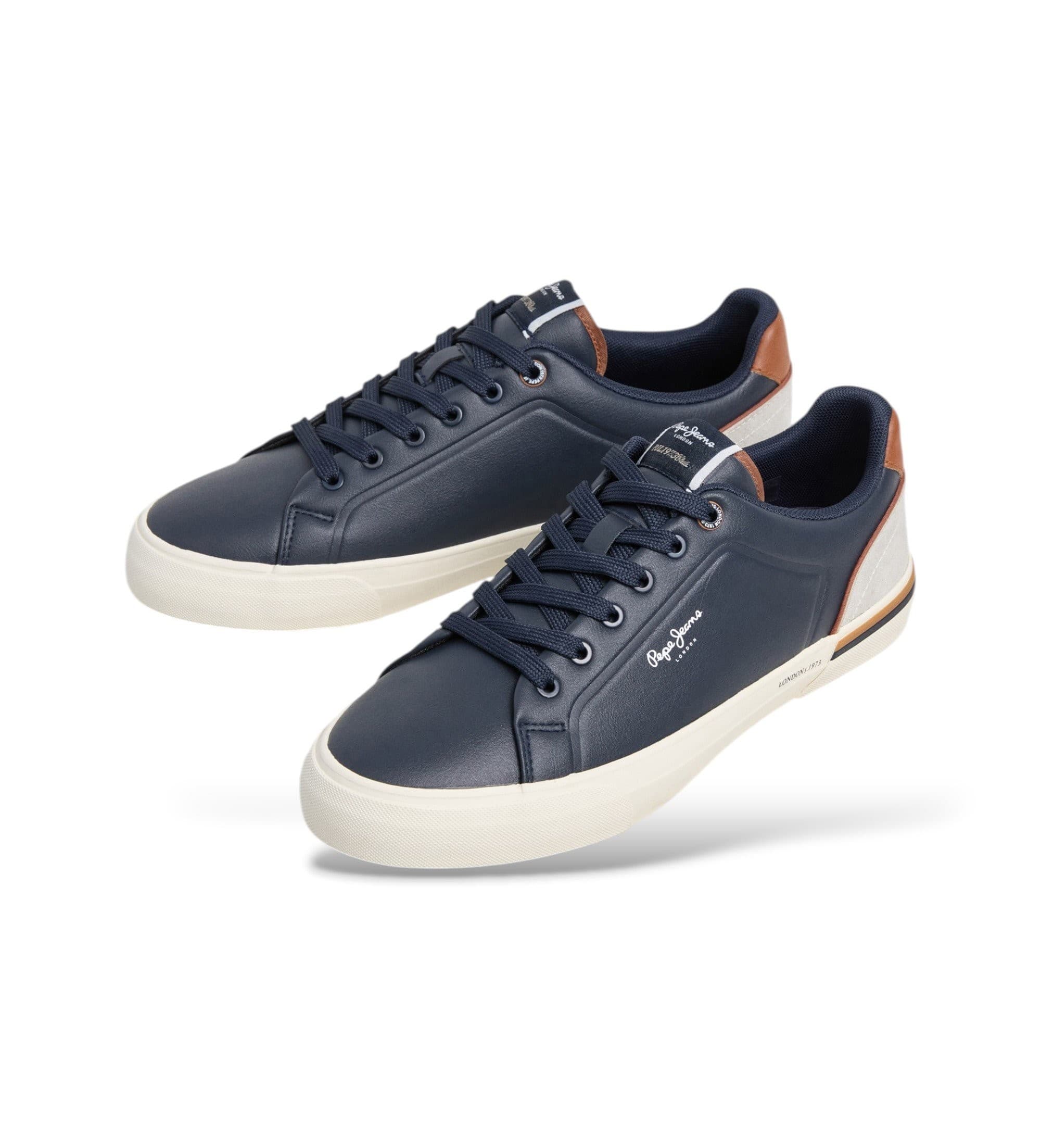 Pepe Jeans dla m??czyzn. PMS300011 Buty sportowe Kenton Campus navy (42), Mapa, Smycze, Zwykły, Marino