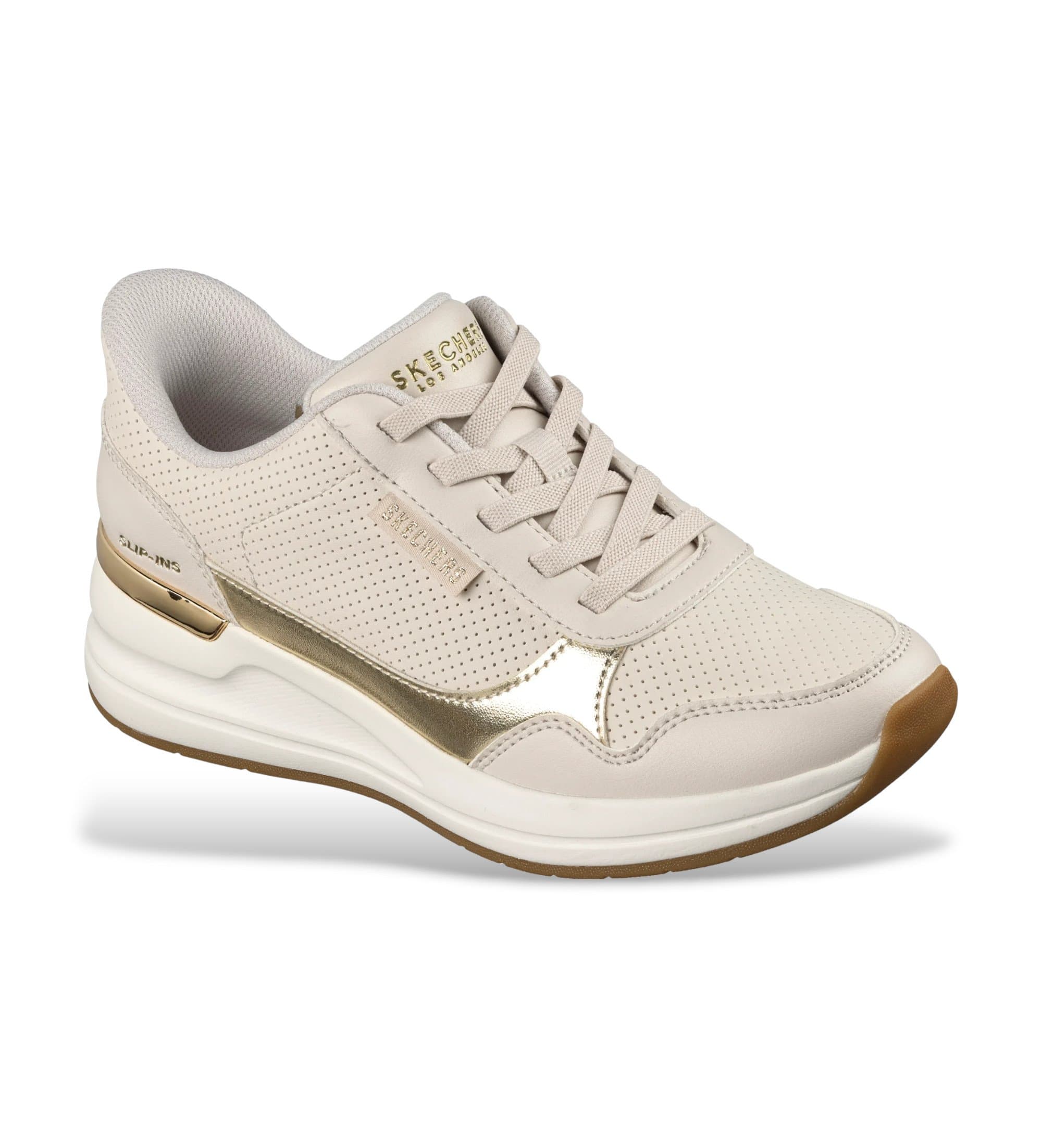 Skechers dla kobiet. 177343 Wsuwane kapcie Billion 2 Top Tier Off-White Off-White (41), Biały, Mapa, Smycze, Zwykły