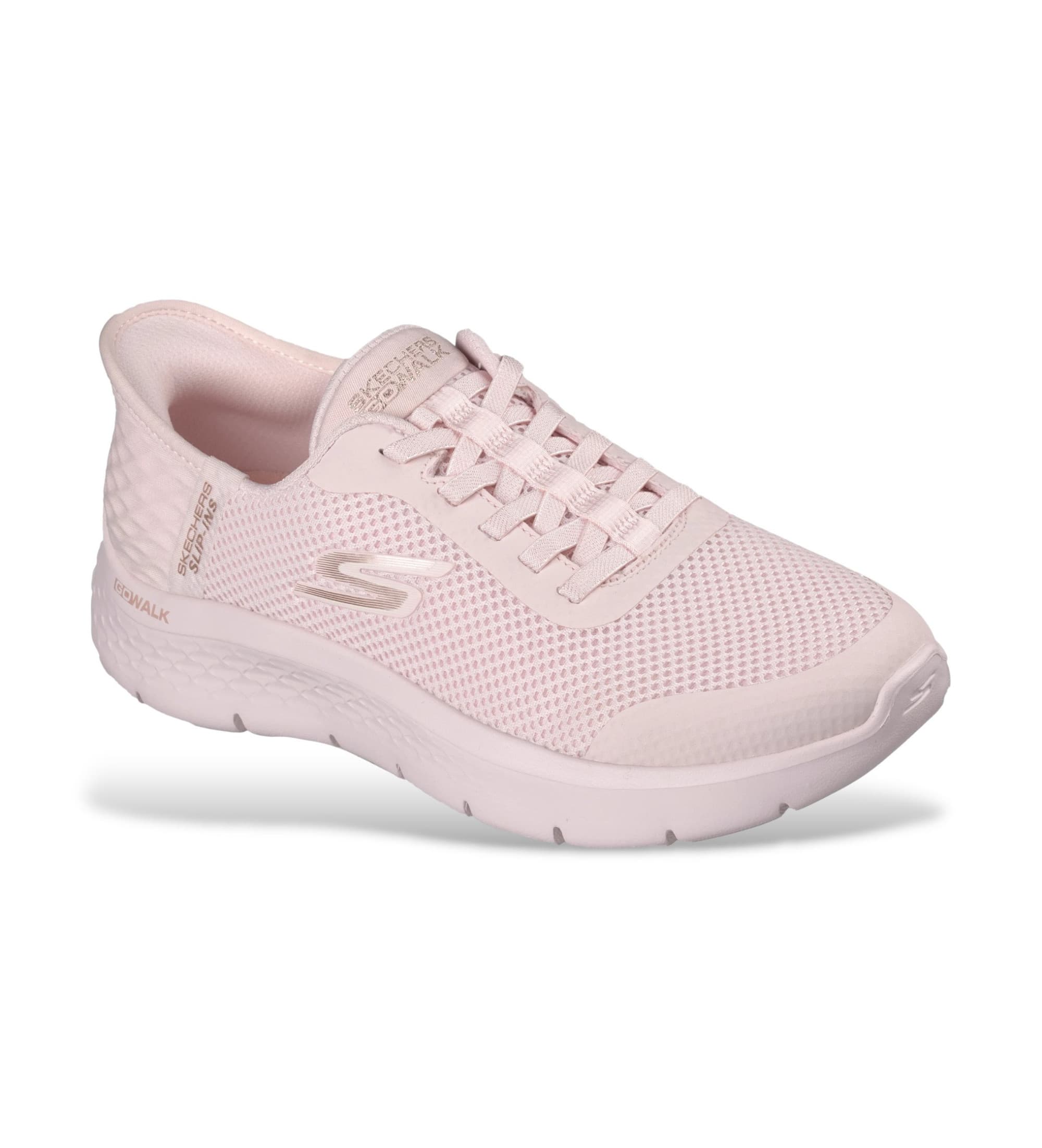 Skechers dla kobiet. 124836 Kapcie Go Walk Flex Grand Entry jasnoróżowe (38), Mapa, Smycze, Zwykły, Rosa, Multisport