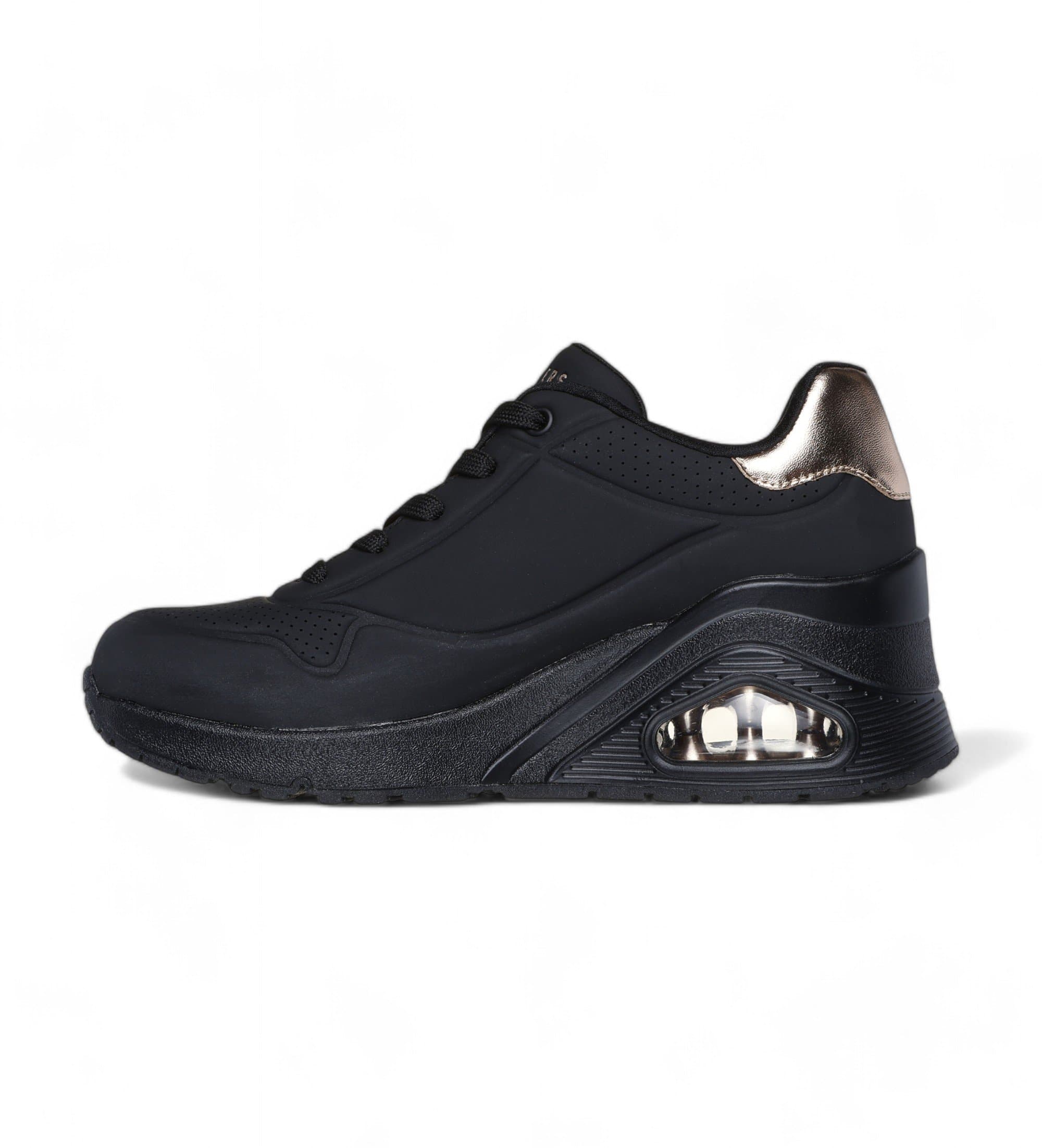 Skechers dla kobiet. 177520 Trenerzy Uno Wedge Hi Steps czarny (39), 3 do 5 cm, Smycze, Zwykły