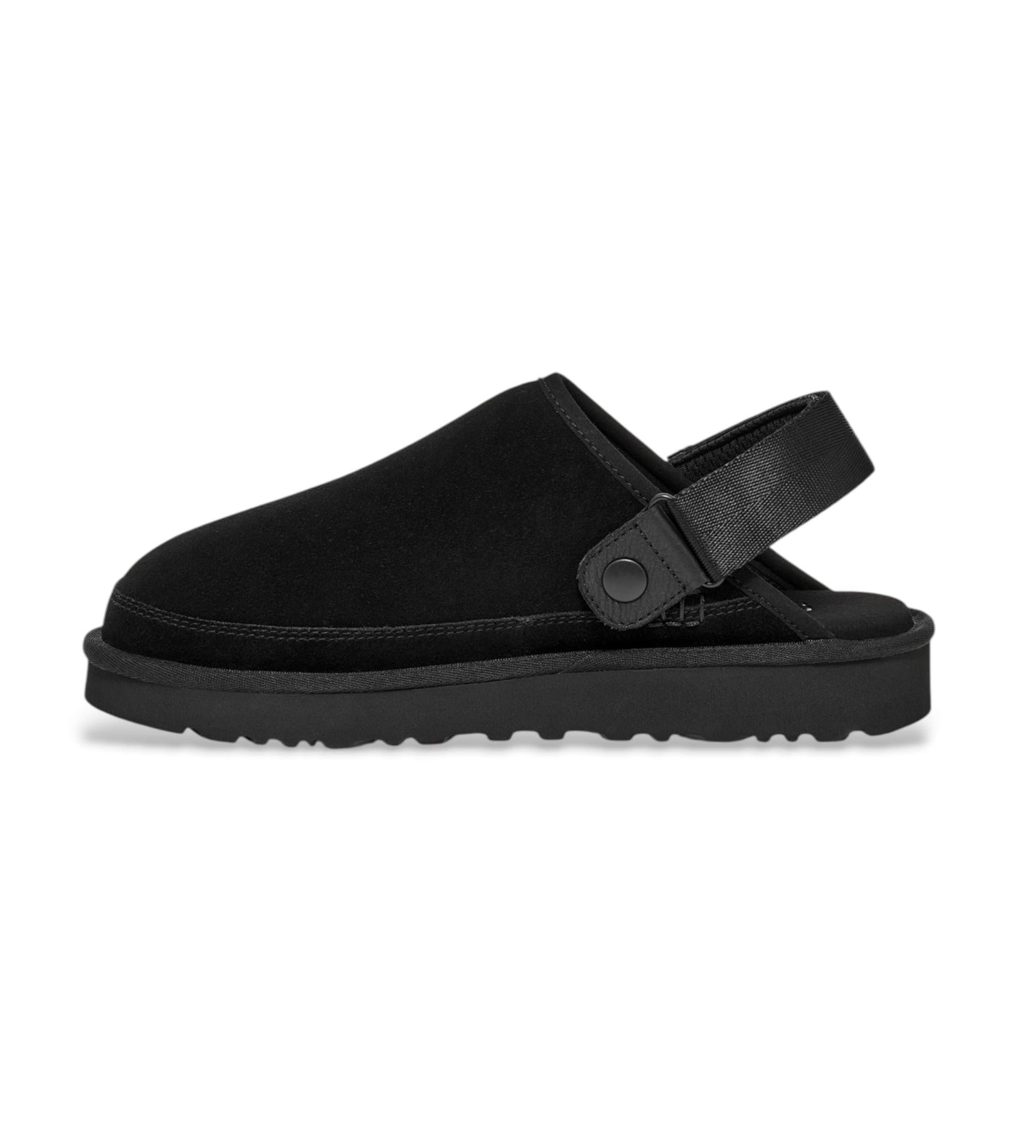 UGG dla m??czyzn. 1166915 Skórzane chodaki Goldencoast Clog II czarne (40), Czarny, Mapa, Przed, Rzep, Zwykły