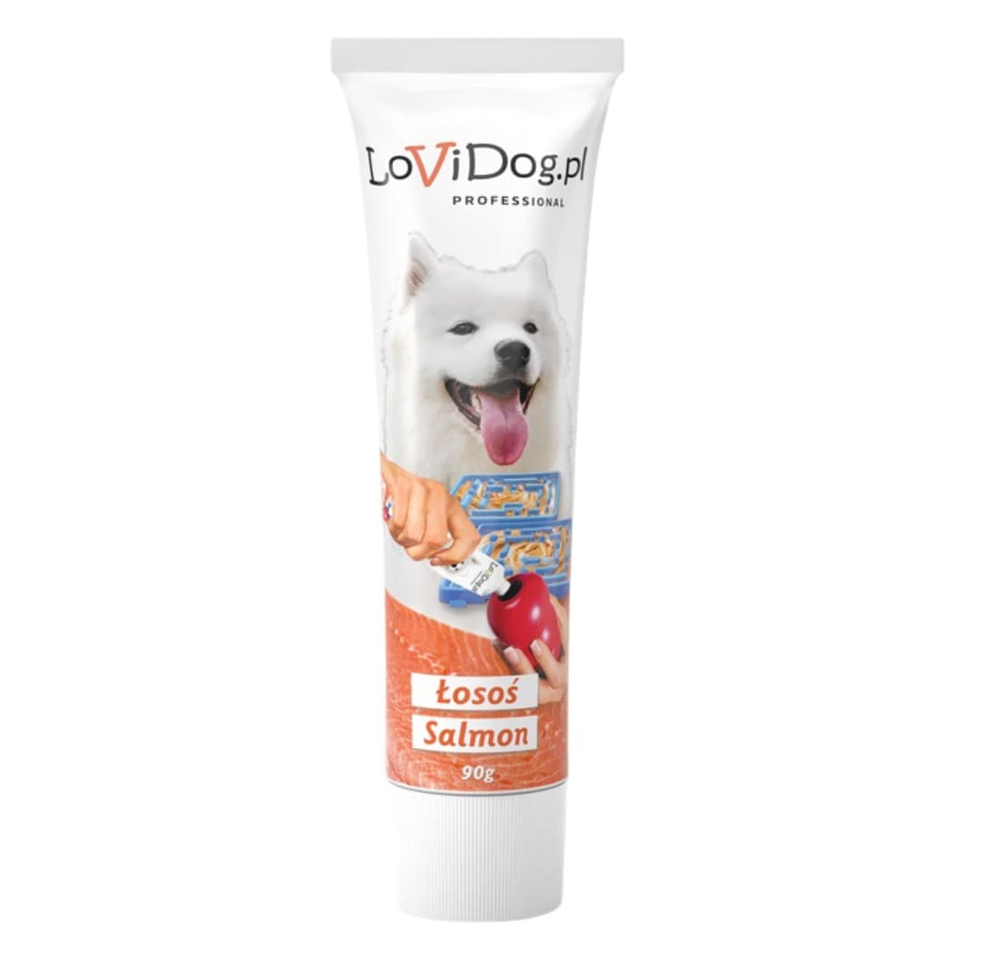 LOVIDOG Pasta z łososiem Mono - przysmak dla psa - 90g