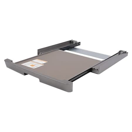 Srebrny łącznik pralki z suszarką, z wysuwaną półką - DSKSS - AGF30790695