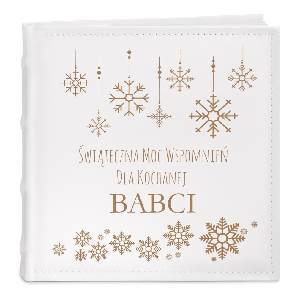Album na zdjęcia z nadrukiem dla babci na święta