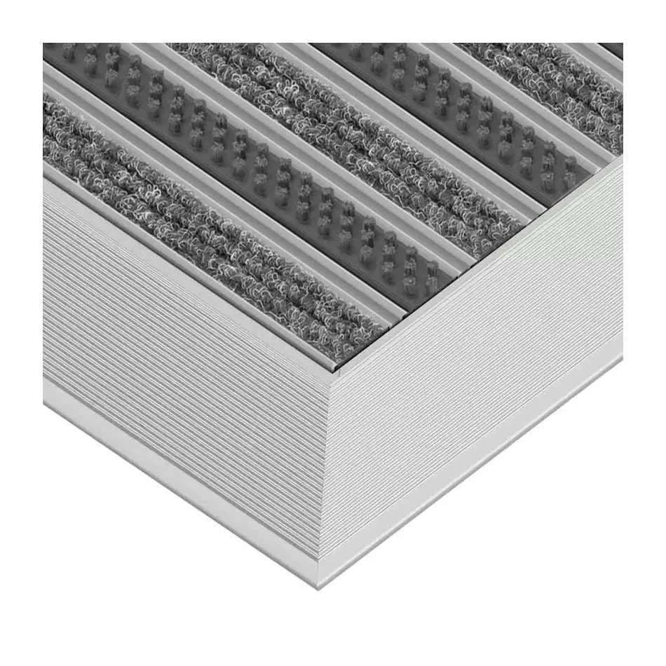 Clean Ryps - Scrub 40 x 60 cm - wycieraczka systemowa aluminiowa szary 22 mm Profil najazdowy