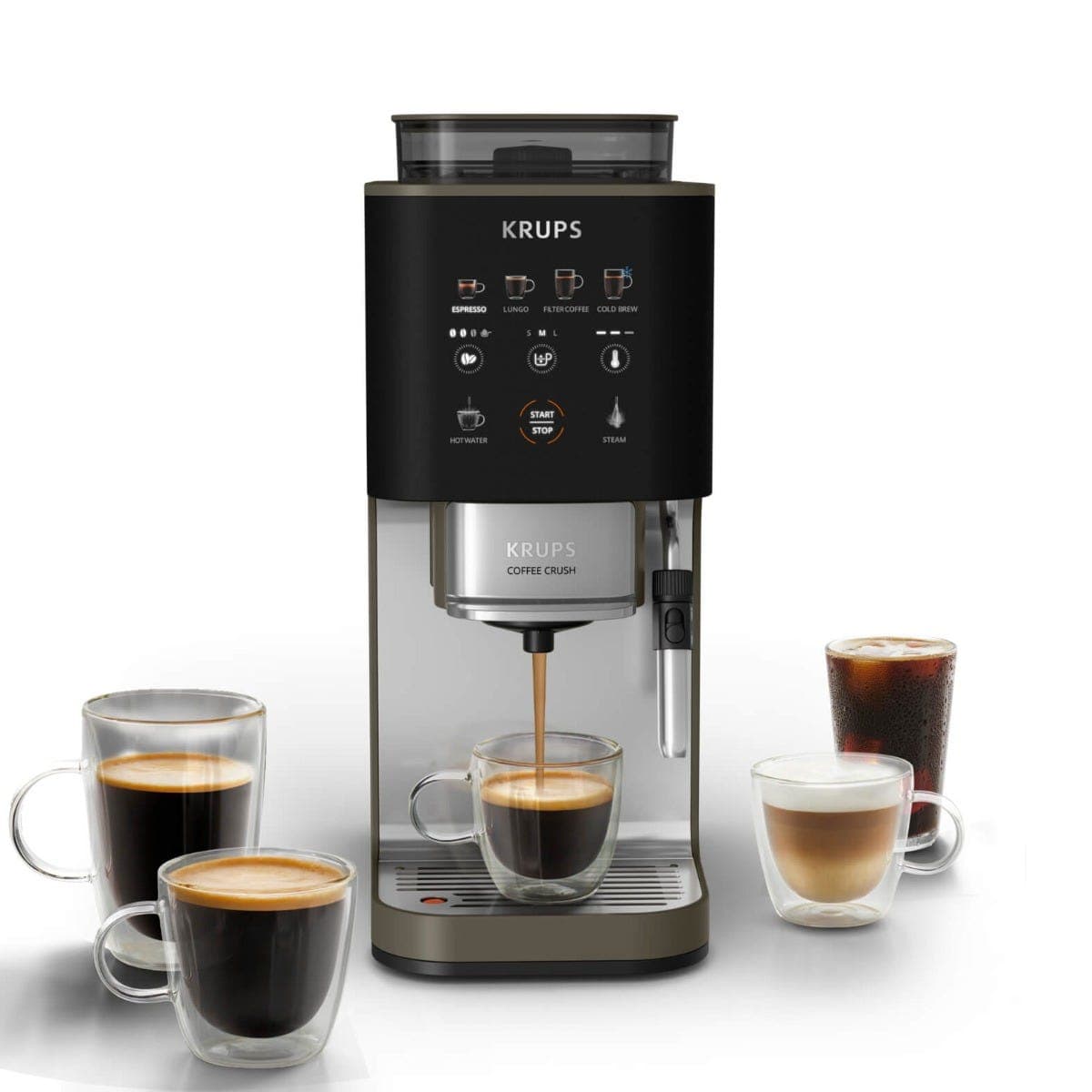 Ekspres do kawy ciśnieniowy KRUPS Coffee Crush kolbowy z młynkiem