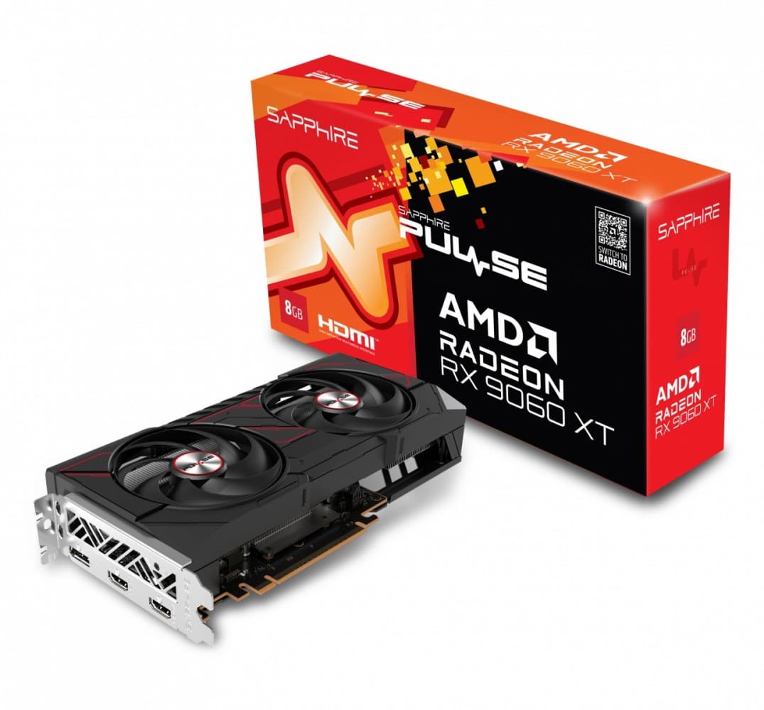 Sapphire Technology Karta graficzna Radeon RX 9060 XT PULSE 8GB GDDR6 128bit DP/2HDMI